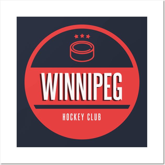 Winnipeg hockey club Wall Art by BVHstudio